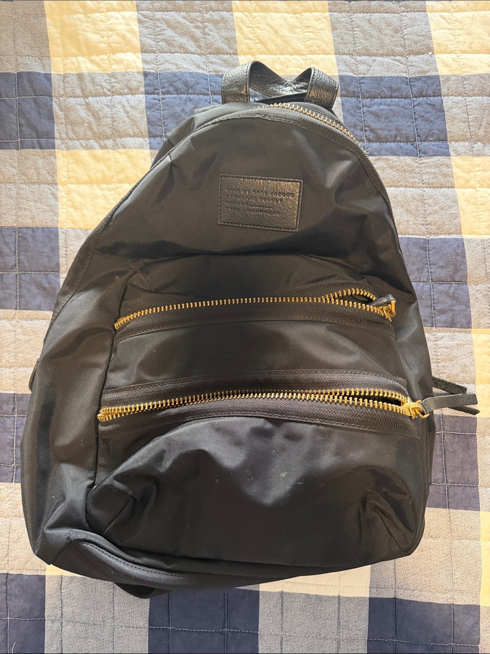 Marc by Marc Jacobs Nylon Backpack with Gold Zippers